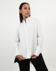 WHITE STYLIZED SHIRT