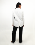 WHITE JACKET WITH BELT