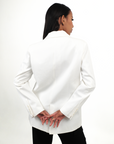 WHITE JACKET WITH BELT